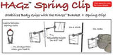 HAGz Spring Clips-Dozen